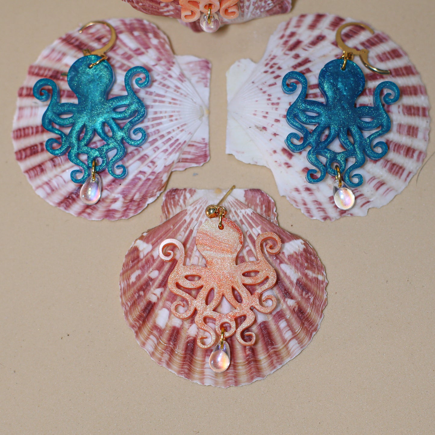 Bold Octopus Dangles