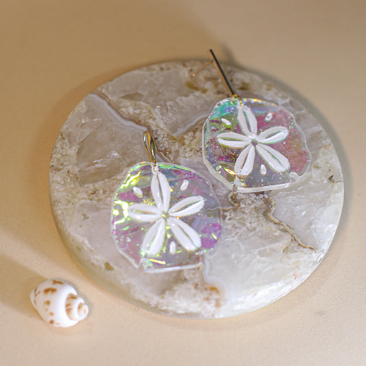 Holo Sand Dollar Dangles