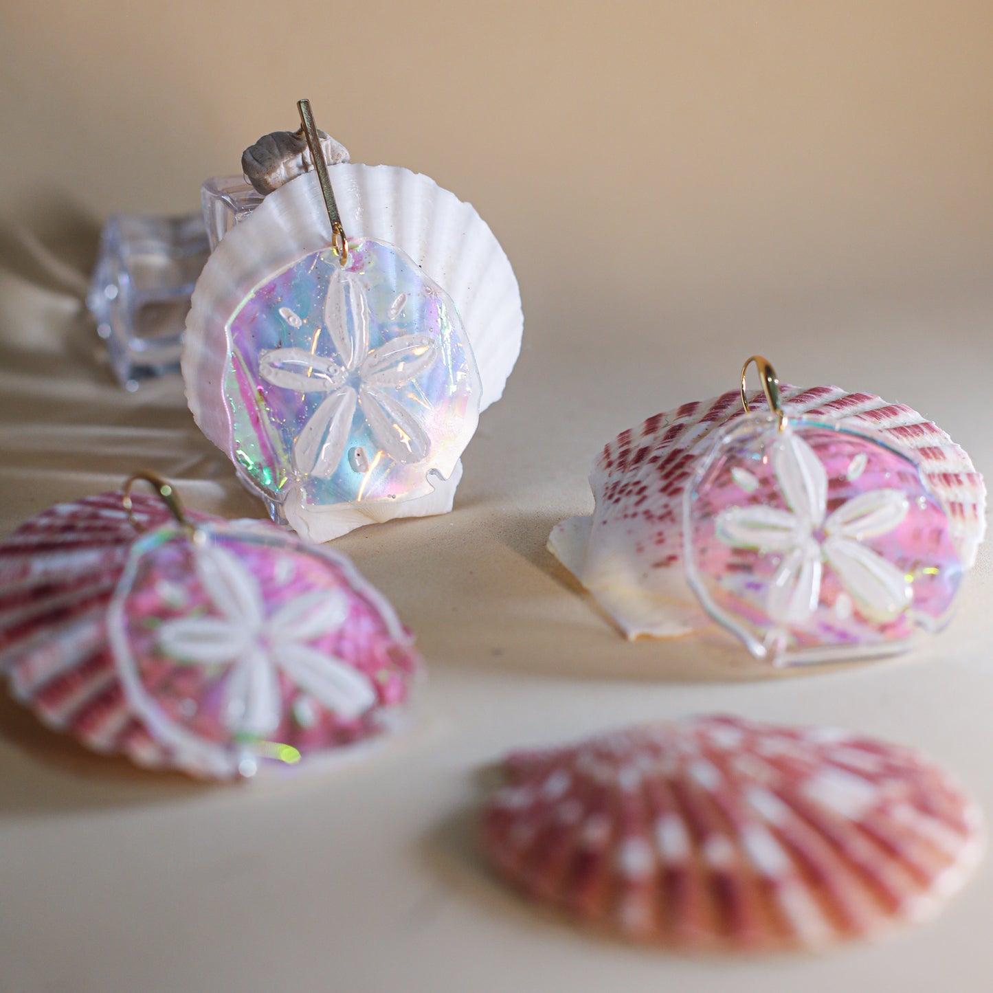 Holo Sand Dollar Dangles