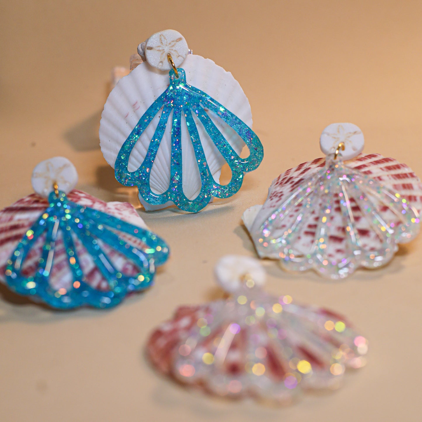 Oversized Shell Dangles