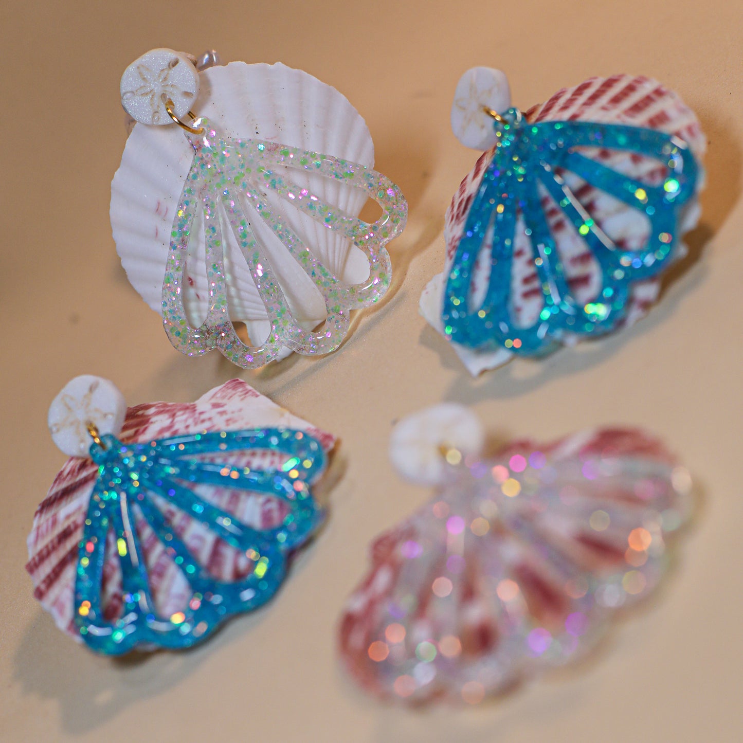 Oversized Shell Dangles