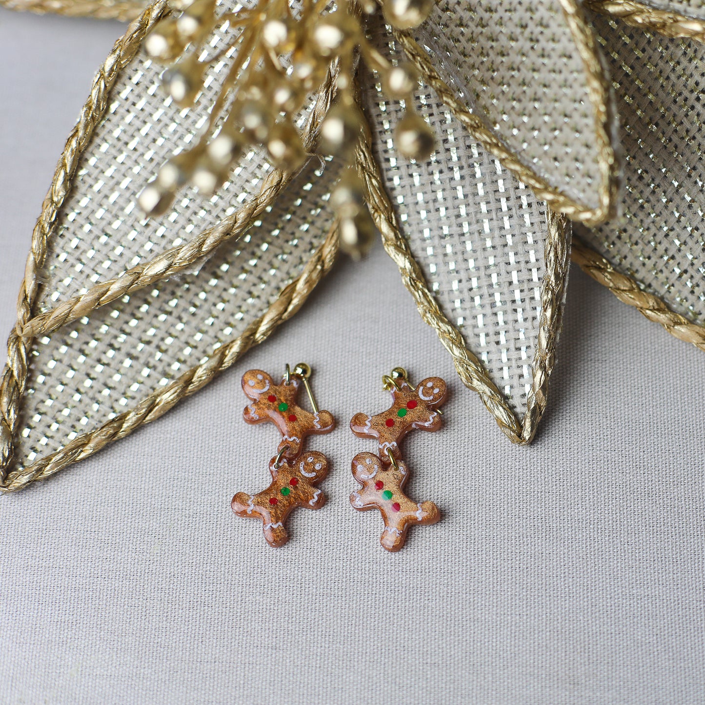 Gingerbread Duo Dangles