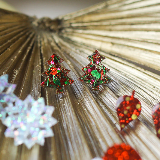 Traditional Xmas Tree Studs