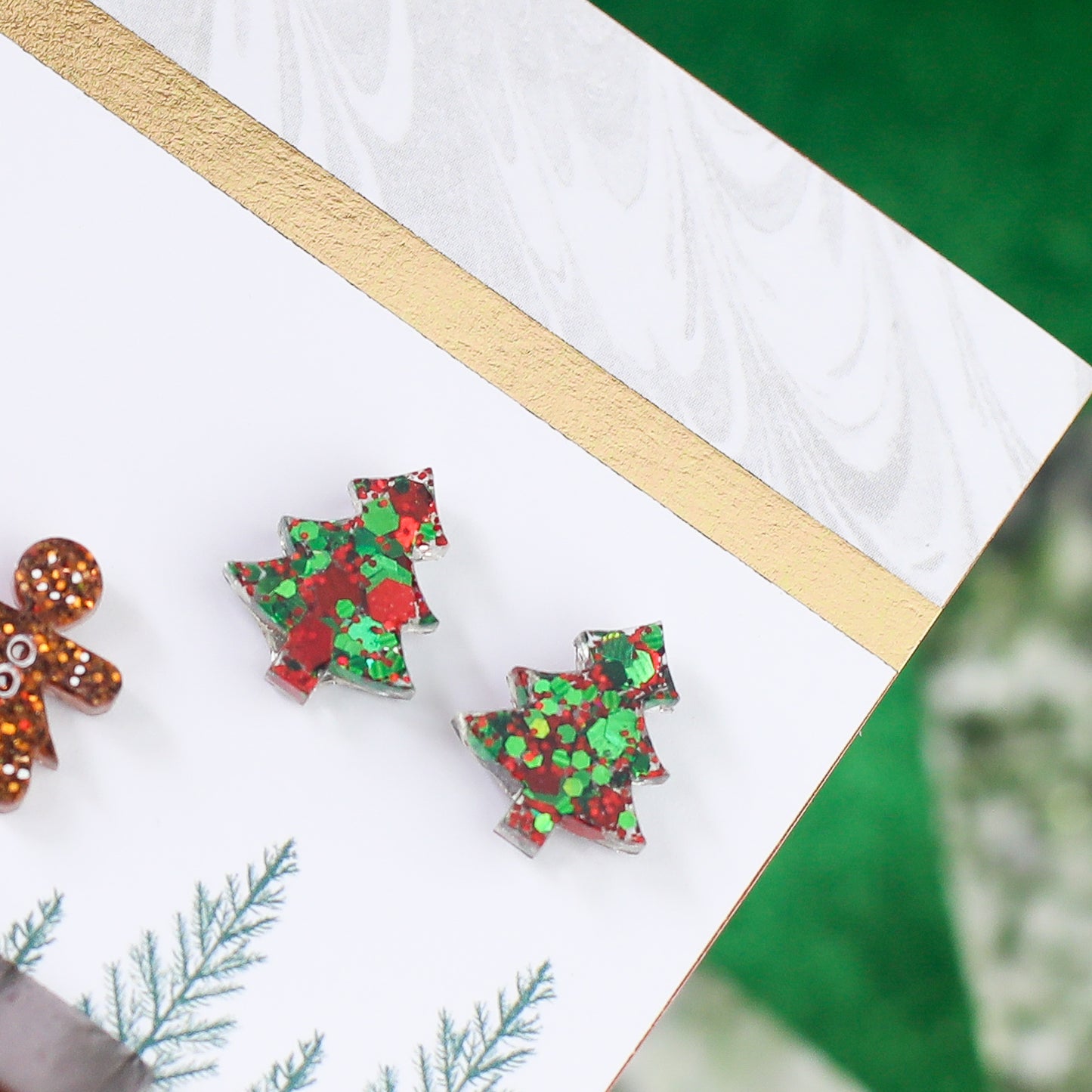 Traditional Xmas Tree Studs