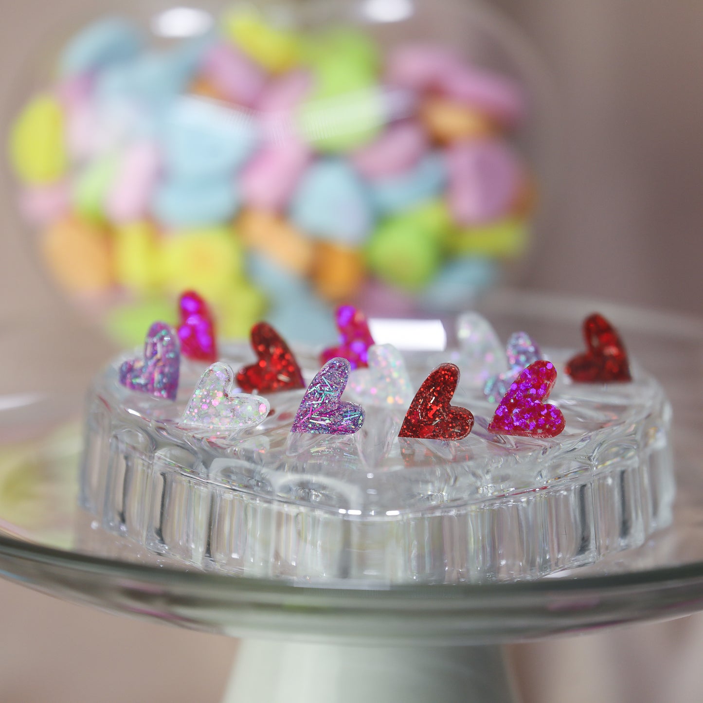 Uneven Heart Studs