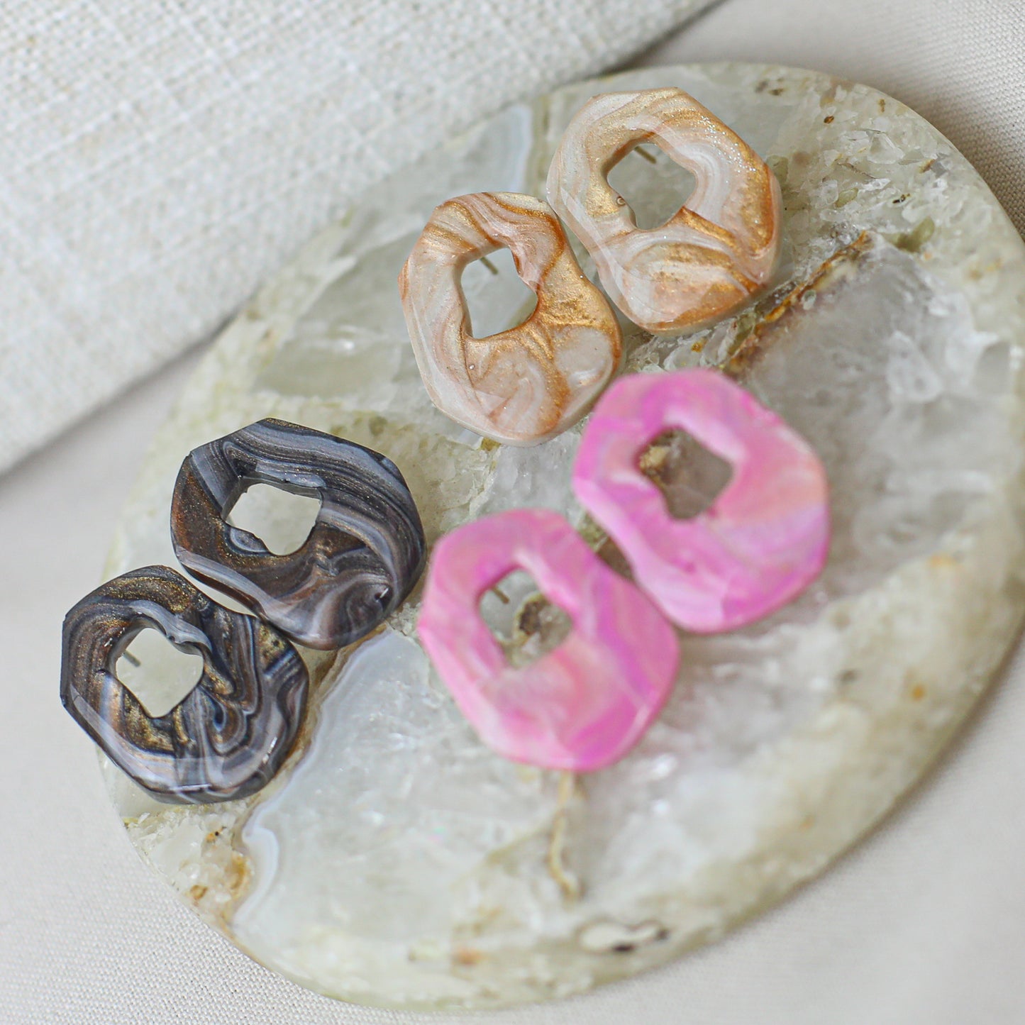 Zavi Marbled Studs