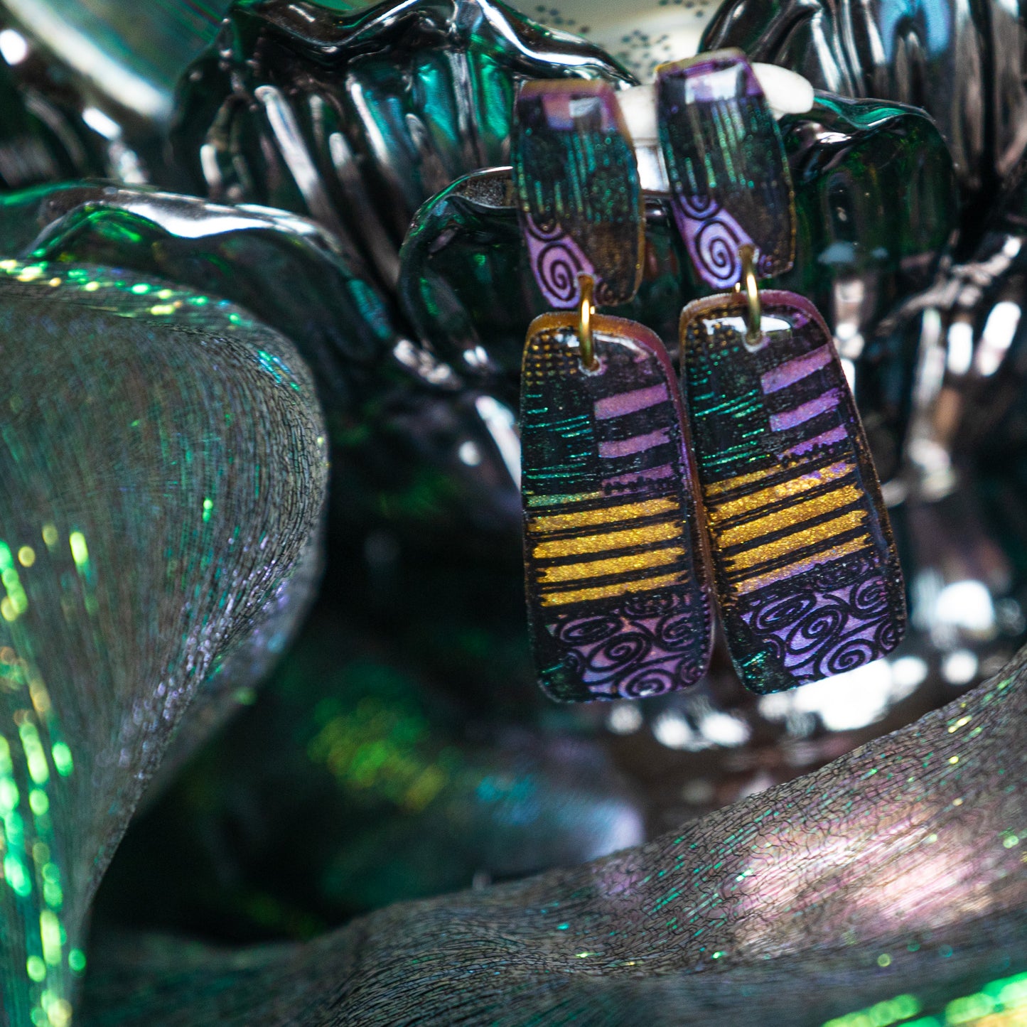 Sally Print Dangles
