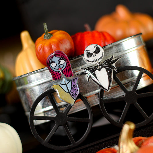 Jack & Sally Skellington Dangles (Mismatched)