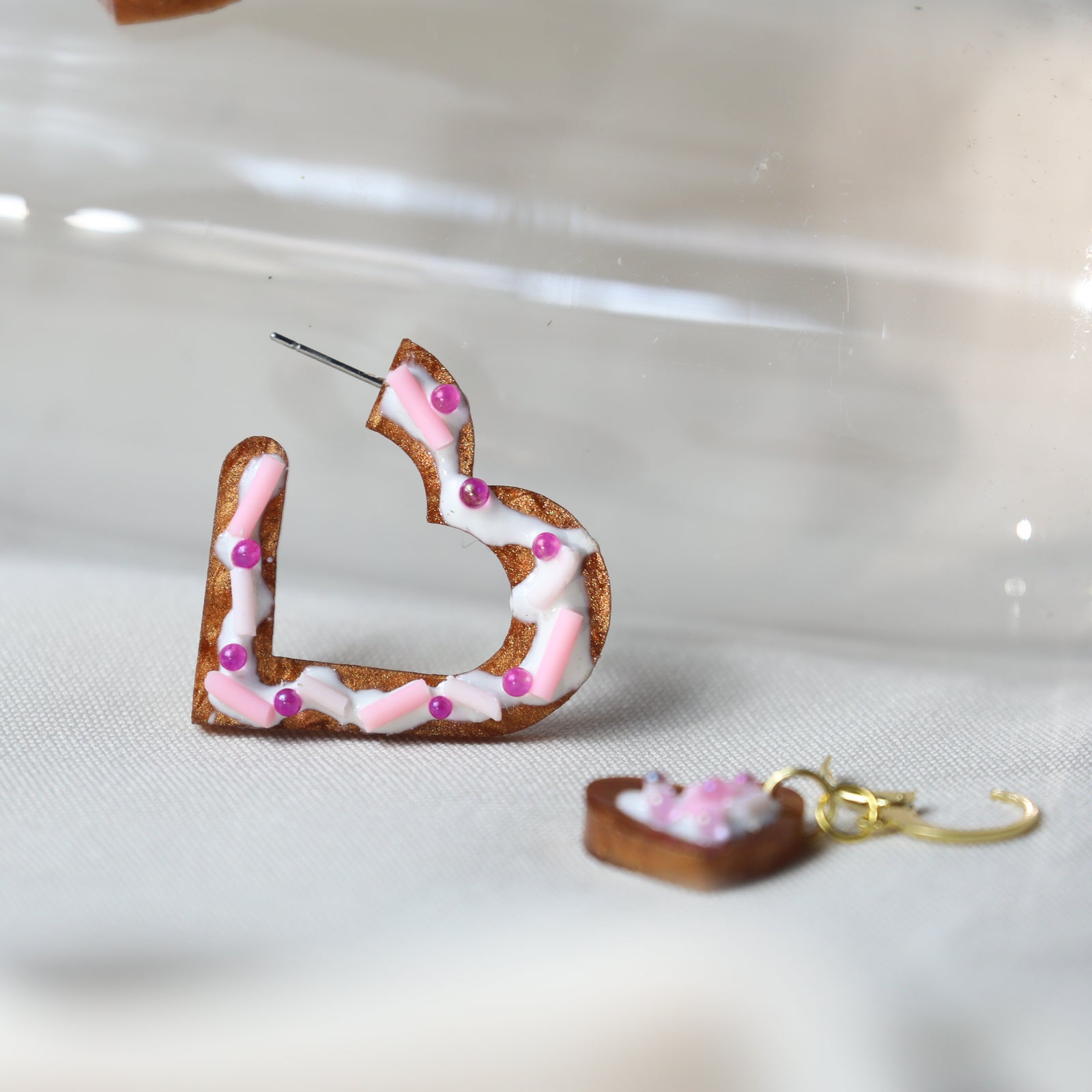 Ccookie Hoops Heart Cookie Hoop – Zest Handcrafted